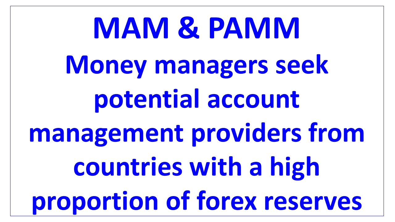 seek providers from countries with high forex reserves en